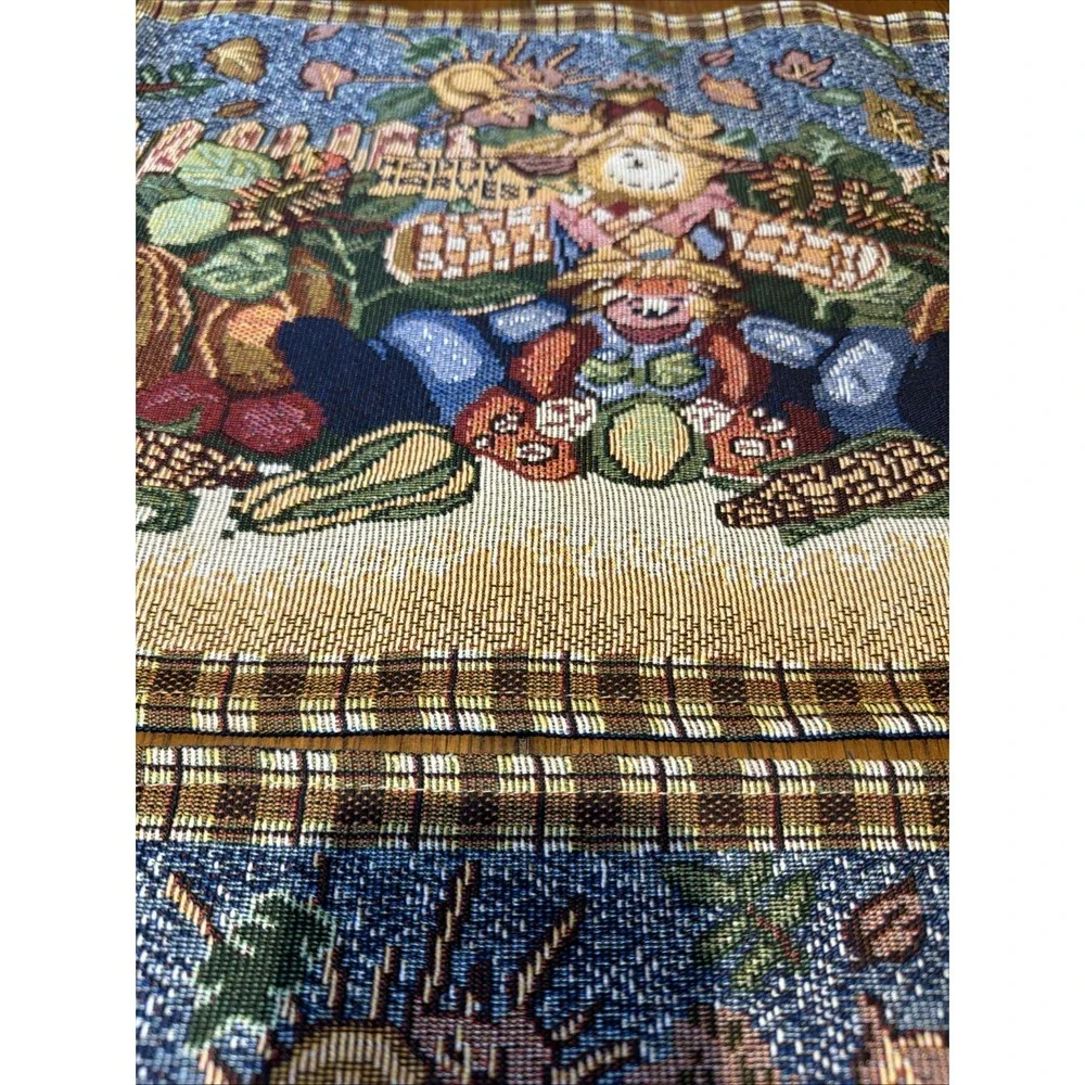Happy Harvest 4 tapestry style placemats 18 X 13 1/2